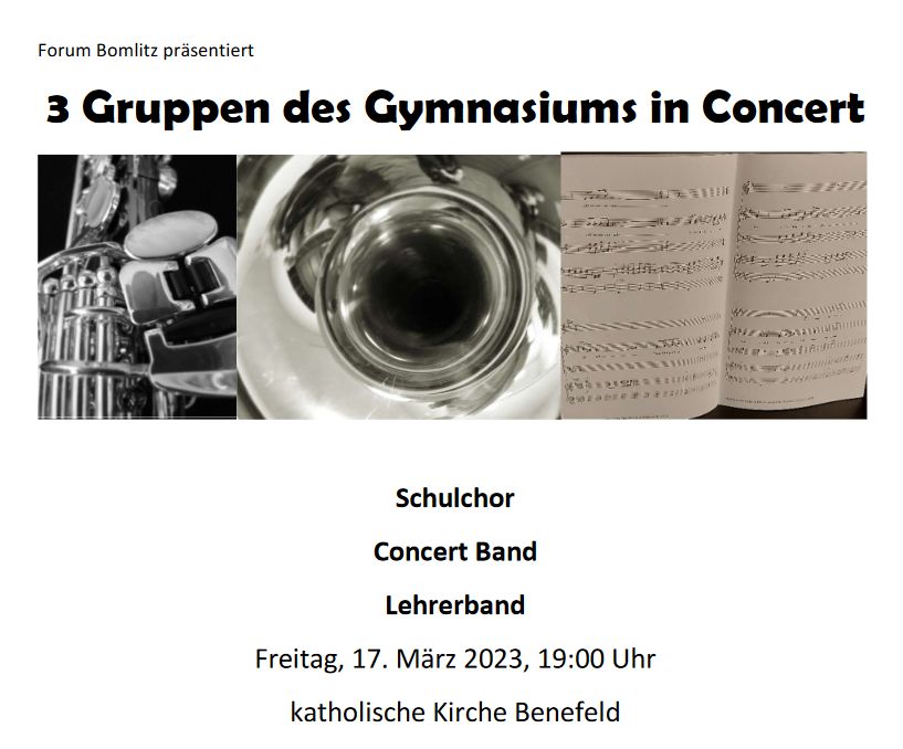 Konzert am 17. März in Benefeld